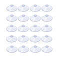 AQUANEAT 20 Packs Suction Cups 1.8 Inch Clear Sucker Pads Without Hook for Glass Home Organization Decoration - size: 1.8 in