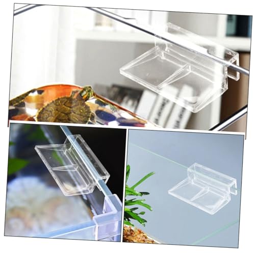 Toyvian 10pcs Height and Aquarium Cover Support Clamps for Easy Installation Fish Tank Accessories for Various