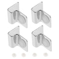 Stainless Steel Fish Tank Cover Brackets 4Pcs Aquarium Lid Clips Secure Support for 5mm Glass Aquarium Lid Fish Tank Accessories