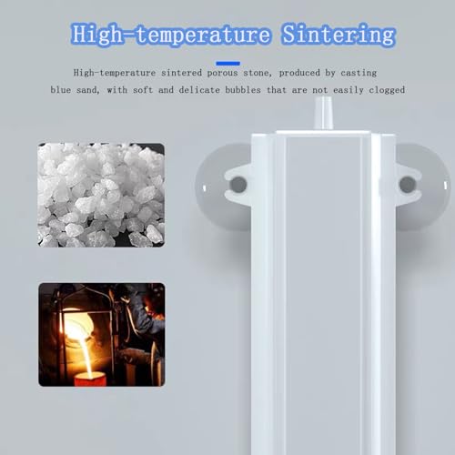 Aquarium Nano Air Stone, High Dissolved Oxygen Bubble Diffuser for Fish Tank, Hydroponics, Small Bucket, Ultra Fine Air Bubbler Compatible with Nano Air Pump