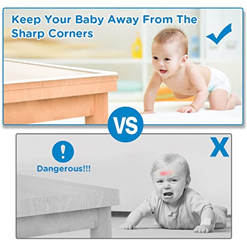 Baby Proofing, 0.6in Edge Protector Strip Clear, Thickened Silicone Soft Corner Protectors with Upgraded Pre-Taped Strong Adhesive, 13.1ft Edge Protectors for Cabinets, Tables, Drawers - color: Red-transparent, size: 15MM*4M