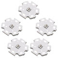 5Pcs Ir High Power LED Chip 3535 SMD 3W Infrared Emitting with Aluminum Plate 20mm Star PCB Base Heat Sink for Infrared Transmitter (120deg,IR 1050-1055nm,DC 1.6-1.8V,1500mA,42mil chip) - color: Ir1050-1060nm