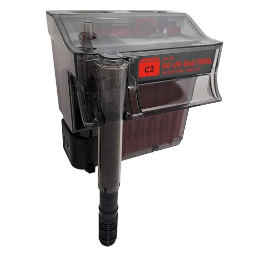 Fluval C3 Power Filter, Fish Tank Filter for Aquariums up to 50 Gal. - size: C3