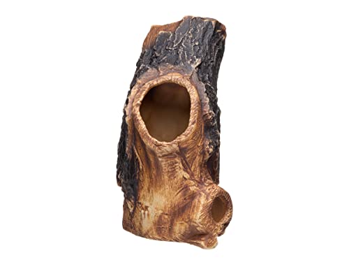 Plecoceramics Aquarium Cave - Ceramic Betta Fish Tank Decor - Natural Aquarium Decor - Large Reptile Hide - Fish cave Hideout - Snake Hide - Cave for Cichlids and plecos (Tree Lodge)