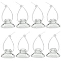 Aquarium Suction Cup Clips with Zip Cable Ties, 8 Pieces, Fit for Binding Moss Shrimp Nest Dodging Nest