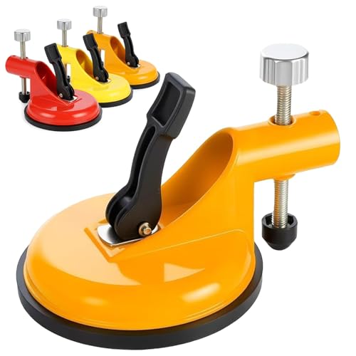 2026 New Adjustable Height Setter, Pro Countertop Floor Leveler with Suction Cups – Floor Gap Fixer for Tile, Laminate, Wood, Vinyl, Reusable Tile Alignment & Seam Leveling (Deep Yellow) - color: Deep Yellow