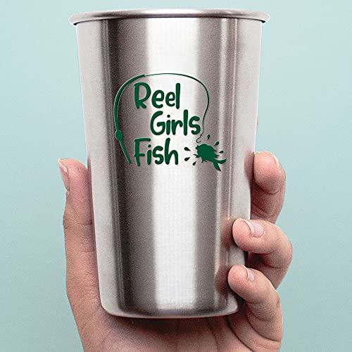 2 Pcs - Angdest Club Decal Stickers of Girls Fish (Green) Premium Waterproof Vinyl Decal Stickers for Laptop Phone Accessory Helmet Car Window Mug Tuber Cup Door Wall Decoration Andskusd44381Gr070722 - color: Green, size: 4.4'' x 3.8''