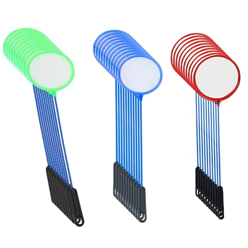 Aquarium Fish Net 30 PCS Cleaner Net Fish Tank Filter Nets High Density Fish Tank Mesh Nets, with Plastic Handle 5 Inches Diamete，Random Colors
