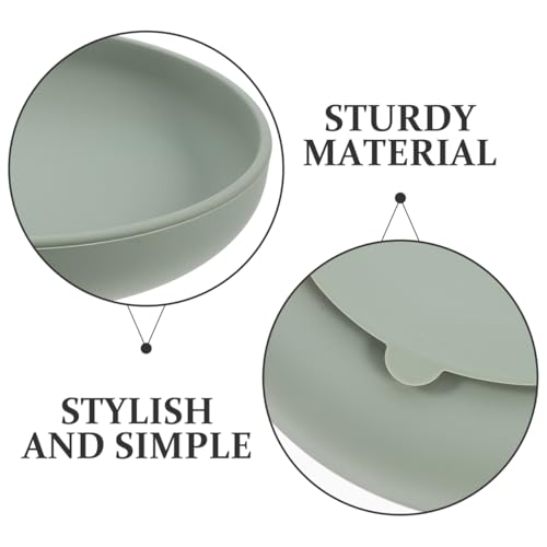 Ipetboom Silicone Anti-Spill Plate with Suction Cup Base Raised Edge Scoop Plate for S and Disabled Adults Non-Skid Self-Feeding Dinnerware Dishwasher Safe 7.7X7.7X1.6 Inches