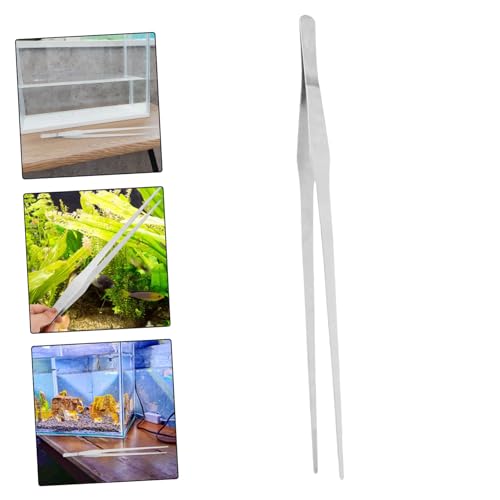 BESPORTBLE Aquarium Plants Tweezer Tool Straight for Easy Planting Feeding and Gravel Cleaning Versatile Aquarium Maintenance Essential