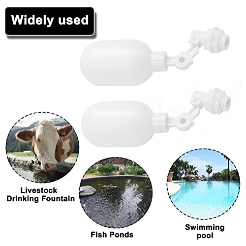 3/8inch Tube Float Ball Valve Water Level Control, Adjustable Plastic Water Purifiers Float Valve Kit for Tank Aquariums Aquaculture (Side Install) - style: Side Install