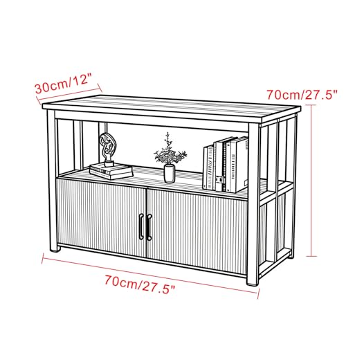 Fish Tank Stand with Storage Cabinet, Heavy Duty Metal Frame Aquarium with Anti-slip Foot Pads, 550 LBS Capacity,for Reptile Turtle(Black,70x30x70cm/27.5x12x27.5) - color: Black, size: 70x30x70cm/27.5x12x27.5"