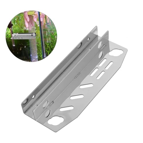 Toyvian Stainless Steel Fish Tank Tool Holder Compact Organizer for Aquarium Maintenance Lightweight Aquatic Planting Tweezers Storage Rack Design for Easy Cleaning and Care