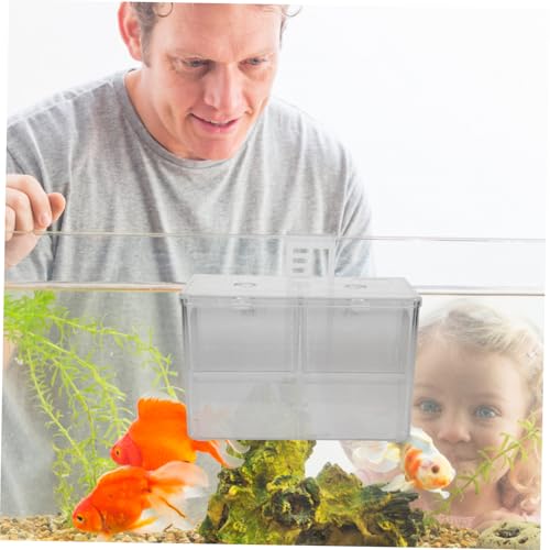 GALPADA Fish Tank Incubator Box Transparent Hatching Divider for Betta and Tropical Fish Portable Nursery Breeding Box Easy Installation and Safe Design