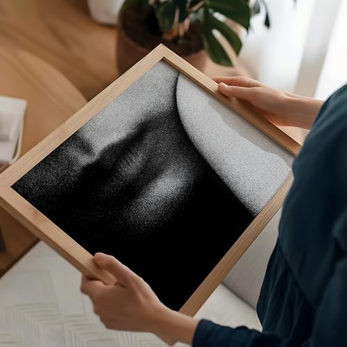 Monem Art Close-Up Portrait Print - The Lips And Line Poster - Woman Art - Monochrome Office, Living Room or Office Decor - 8x10 Unframed Wall Art by Andi Halil - color: Style-05, size: 8"L x 10"W