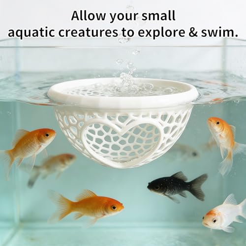 Floating Betta Hammock, Betta or Shrimp Feeder, Glow in The Dark 3D Printed Aquarium Decor, Feeding Ring & Safe Resting Spot for Betta, Shrimp & Small Fish