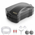 Aquarium Air Pump Single Outlet/Dual Outlet Adjustable Aerator with Accessories for 10-100 Gallon Fish Tank - style: M-400 8W (60-100gal)