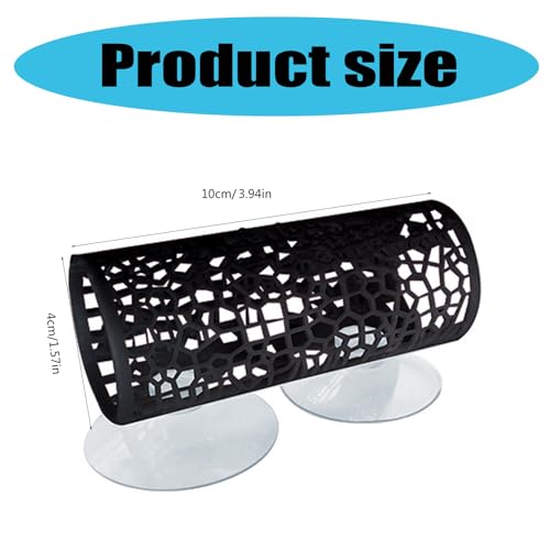 Resin Fish Hideaway Tube for Aquarium, Sleeping Cave Shelter with Hollow Tunnel Design, Shrimp Hiding Tank Decoration Accessories - color: Green