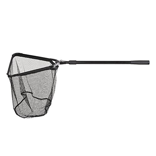 Fiblink Folding Aluminum Fishing Landing Net Fish Net with Extending Telescoping Pole Handle - style: Extend Length: 44-60 Inches (With Larger Net)