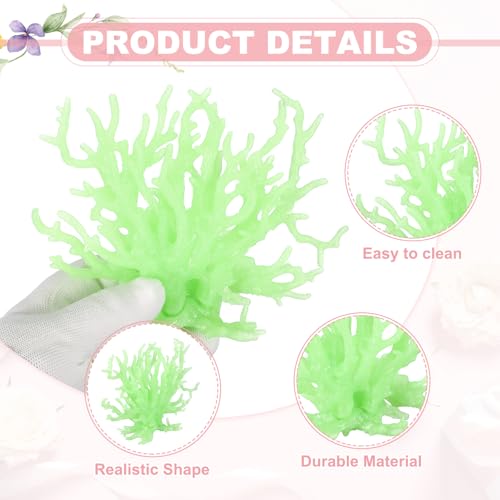 Aquarium Coral Decoration, Fish Tank Decorations Fish Tank Coral Ornaments, 5.9x2.2x4.7 Inch, (Glowing Green, 1 Pcs), Intended for Aquarium Landscaping Decor - color: Glowing Green, size: 5.9x2.2x4.7 Inch