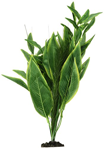 Marina Naturals, Green Dracena Silk Plant, Large Fish Tank Decoration, PP96 - size: Large