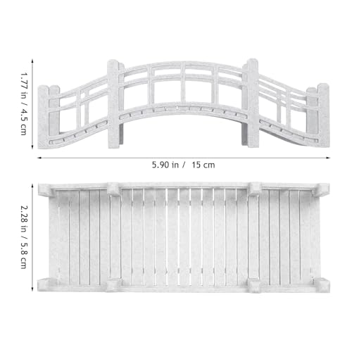 DOITOOL 2pcs Doll House Miniature Arch Bridge Vintage Micro Landscape Bridge Figurine for DIY Terrarium and Bonsai Garden Decor Fairy Tale Outdoor