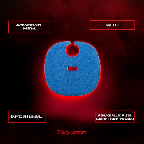 AquaTop Coarse Blue Filter Sponge with Bag & Header - Fits FZ9 Canister Filter - Traps Large Waste for Cleaner Water - Ideal for Fresh & Saltwater - size: FZ9