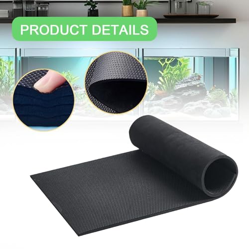 Aquarium Leveling Mat Fish Tank Cushion Shockproof Compressible EVA Material Non Slip Waterproof Suitable for Home Decoration Aquarium Setup, L - size: Large