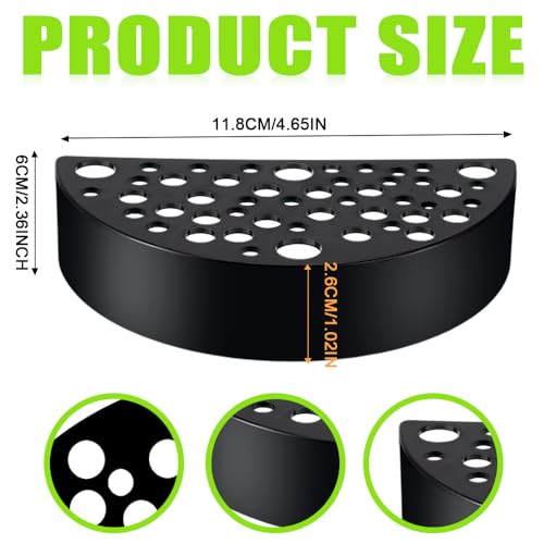 2 PCS Shrimp Hides for Aquarium, Shrimp Cave, Small Fish Tunnel Shrimp Breeding House, Plastic Shelters Aquarium Shrimp Hideout, Fish Tank Accessories Decor, Black