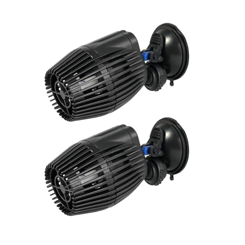 AQUANEAT 2 Pack Aquarium Circulation Pump,800 GPH Fish Tank Powerhead, Saltwater Wave Maker, Submersible Water Pump with Suction Cup - size: 800 GPH