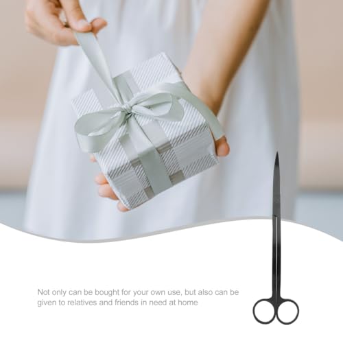 Angoily Aquatic Scissors Plant Clean Aquarium Aquascaping Tools Fish Tank Tools Black Stainless Steel