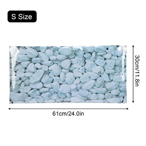 Aquarium Poster Self Adhesive 3D PVC Fish Tank Background Decoration, Non Wallpaper with Realistic Patterns for Freshwater and Saltwater Aquariums (61 * 30CM) - size: 61*30cm