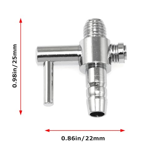 10PCS Airflow Unidirectional Threaded Control Valve Metal Valve Aquarium Air Pump Accessory AD-01A 25mm for Fish Room Air Systems for Hydroponics Aquariums and Aquaculture