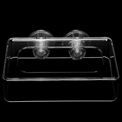 Futterring Aquarium, KIMISS Acrylic Simple Installation Fish Food Feeder Feeding Ring for Fish Aquarium with Suction Cup Acrylic Simple Installation (27x19.5x19cm / 10.6x7.7x7.5in) - size: 27x19.5x19cm / 10.6x7.7x7.5in