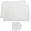 DGZZI 4PCS Fish Tank Filter Bags Reusable Media Mesh Bags with Zip Ring Bags for Aquarium Fish Tank Filter Material White