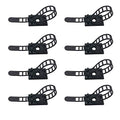 1000 Pieces Cable Management Desk Cord Organizer Cable Ties Wire Fasteners Clips - size: 1000 Pieces