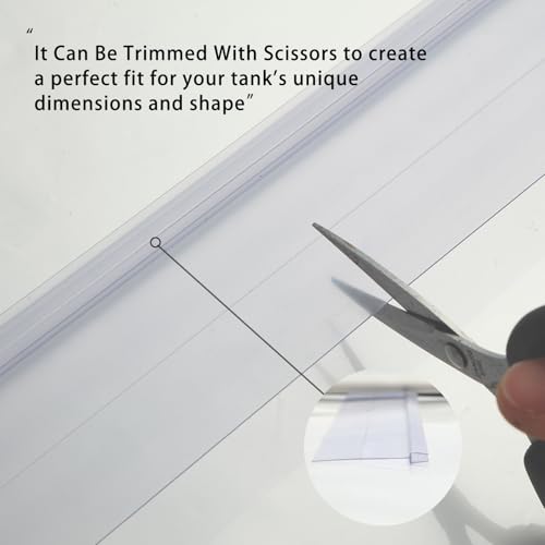 1PCS 23.07x11.69in Tempered Glass Canopy,Aquarium Fish Tank Hoods FITS for 15/20/55-Gallon Aqueon All Glass Marineland Perfecto Aquarium Fish Tank - size: 1PCS-23.07x11.69in