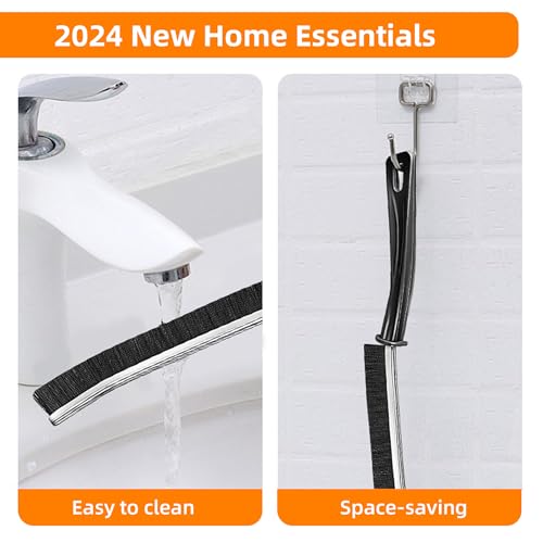 3Pcs Hard-bristled Crevice Cleaning Brush, Multifunctional Thin Gap Scrub Brush, Bathroom Cleaner Tools for Household Use, Kitchen, Window, Toilet, Grout, Faucets, Car - color: 3pcs