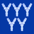 Plastic Barb Equal Y Tee 3/4" hose ID Polypropylene pipe connectors Plastic Joint Splicer Mender Adapter Union Boat Water Air Aquarium O2 Fuel (pack of 5) - size: 3/4 Inch, style: Pack of 5