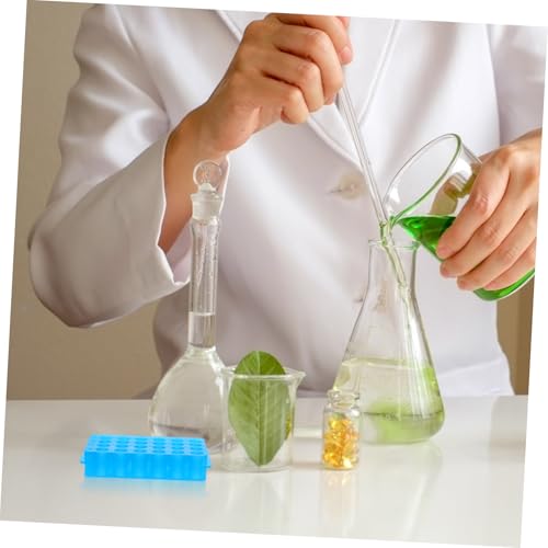PRETYZOOM 24Hole Dual Sided Rack Sampling Tube Organizer for Laboratory Acid Alkali Resistant Versatile Design for Efficient Storage and Organization