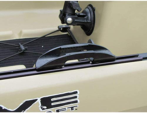 Pmsanzay Kayak Paddle Clip Fishing Net Clip - Pack of 2 - Black Rubber - Fishing Accessory
