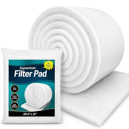 MAQIHAN Aquarium Filter Pad – Aquarium Filter Media 39.4 x 11.8in Aquarium Filter Floss for Freshwater & Saltwater Fish Tanks, Ponds, Turtle, Water Polishing Pad for Clear Water