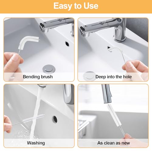 4 Pcs Extra Long Pipe Cleaners,Straw Cleaner Brush Extra Long,Tube Cleaning Brush Suitable for Cleaning Feeding Tubes