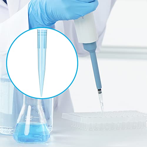 ONiLAB Pipette Tips 1000 UL/ 1mL 500 PCS Clear Blue Laboratory Universal Plastic Liquid Pipettor Tips Polypropylene (PP) Autoclavable - size: 1mL(500PCS)