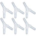 Xiaoyztan 6 Pcs Y-Type Aquarium Air Tubing Splitter Connectors Polypropylene Equal Barb Air Pump Accessories
