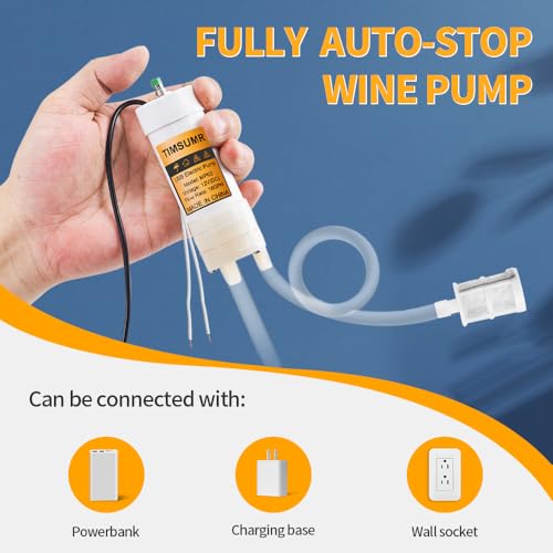 Portable USB Electric Auto-Stop Self Priming Pump with level sensor,Auto Siphon Transfer Pump Kit for Home Brew Wine,Beer,Beverages and Kombucha,Food Grade bottling 2L/min No Mess Leak - color: White Top-Switch With Auto-Stop