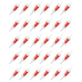 30PCS Red One Way Check Valves Aquarium Air Pump Accessories Kit Airline Tubing with Air Stones Check Valves Suction Cups and Connectors
