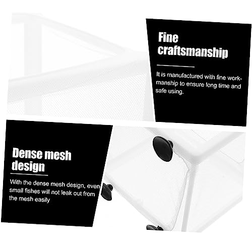 YARNOW 2pcs Fish Breeding Isolation Box Adjustable Aquarium Separator Cups for Fish Tank Convenient Net for Juvenile and Sick Accessory