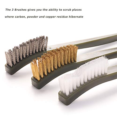 Gun Cleaning Brushes Picks Kit Set Brass Copper Steel Nylon Stainless Steel Ploymer Pick Set Bristle Brushes