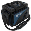 Reaction Tackle Fishing Tackle Bag – Salt Water Resistant Fishing Bag, 1000D PVC Waterproof Material, Tackle Box Organizer with Dividers for 3600 or 3700 Trays - color: B: Medium Bag (without trays)